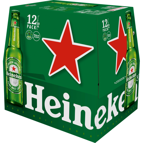 Heineken 12 Pack Bottles 330ml