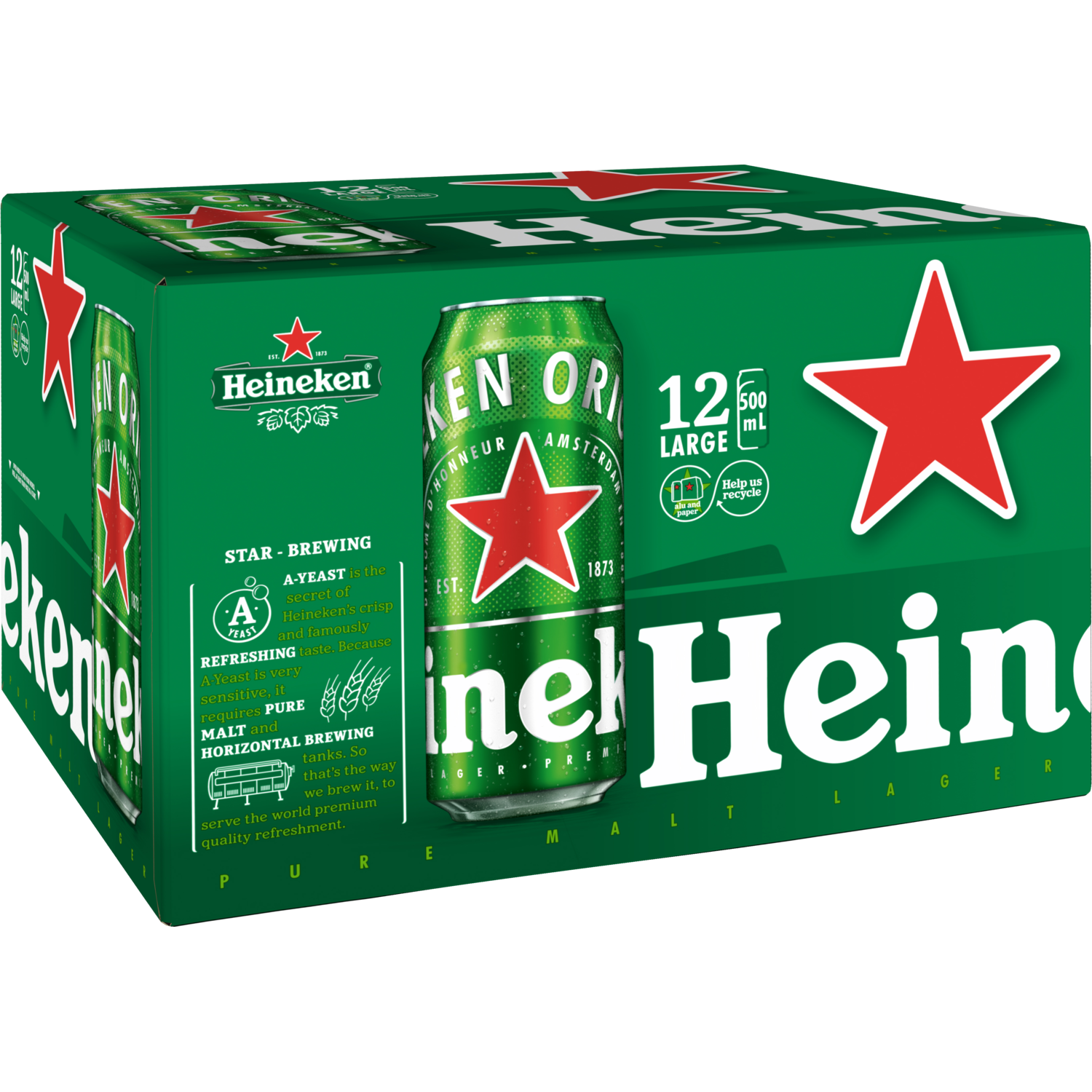 Heineken 12 Pack Cans 500ml
