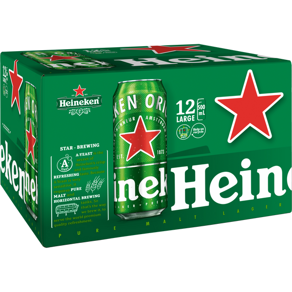 Heineken 12 Pack Cans 500ml