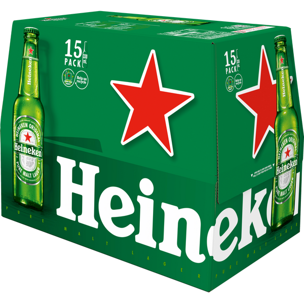 Heineken 15 Pack Bottles 330ml
