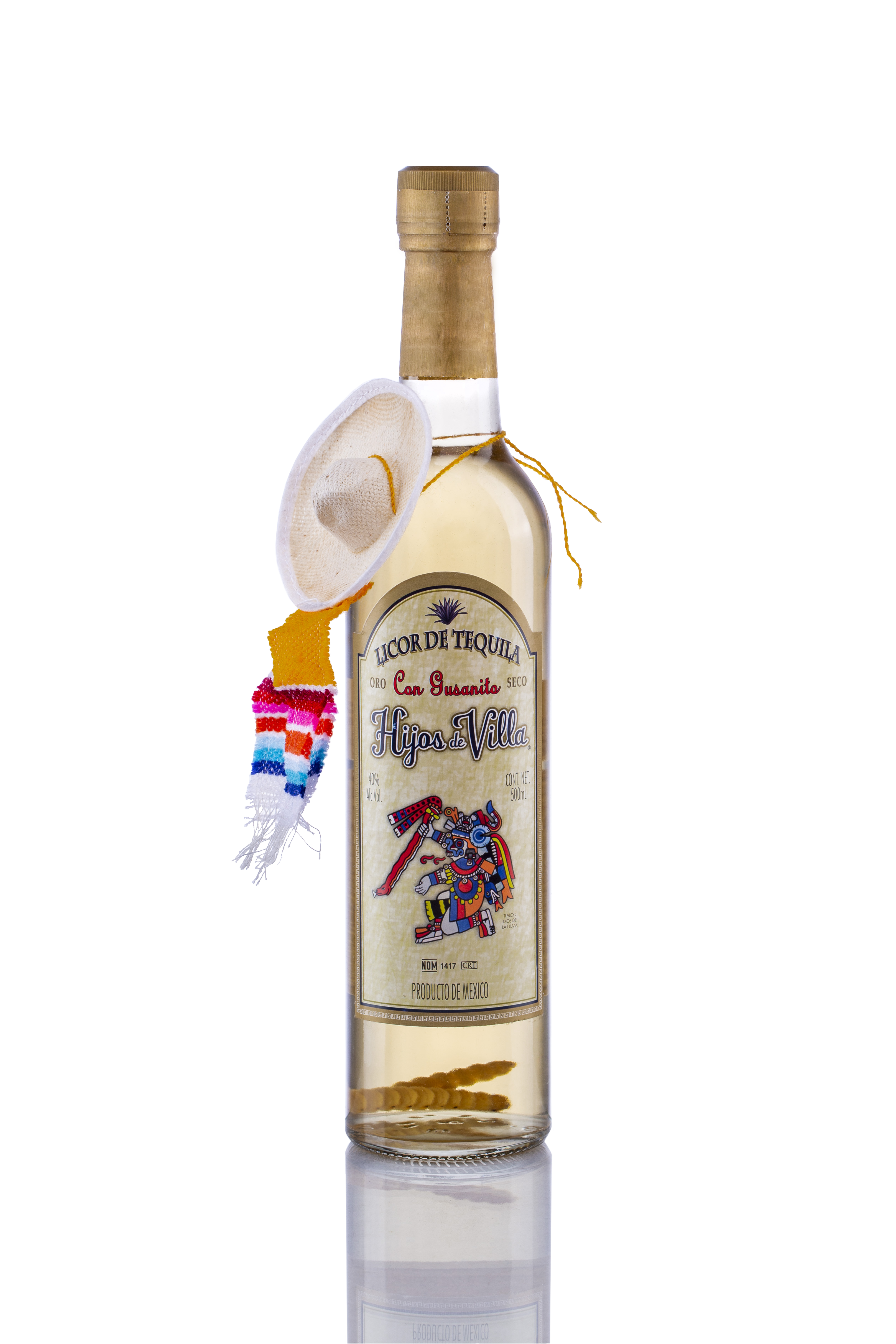 Hijo de Villa Tequila 2 x worms 500ml