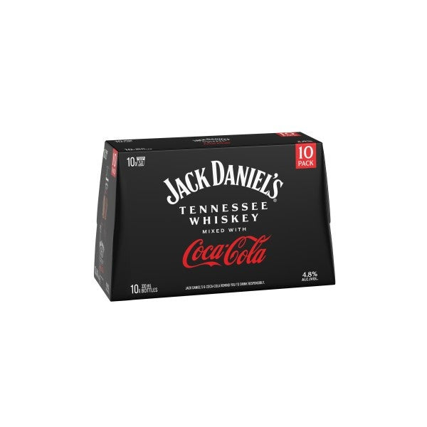 Jack Daniel's & Coca-Cola 4.8% 10 Pack Bottles 330ml