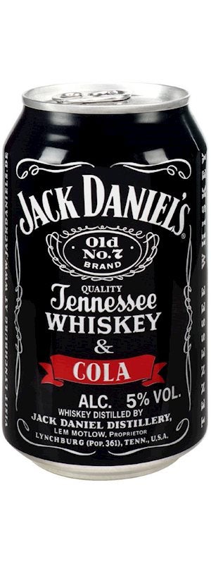 Jack Daniels & Cola 5% 10 Pack Cans 375ml