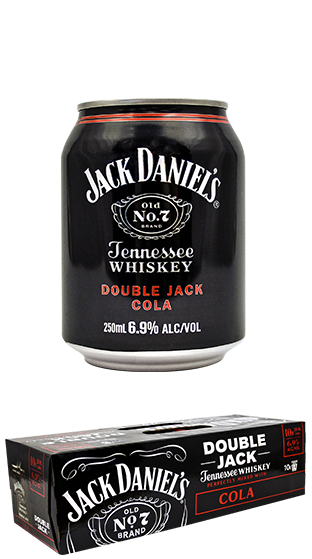 Jack Daniels Double Jack 6.9% 10 Pack Cans 250ml