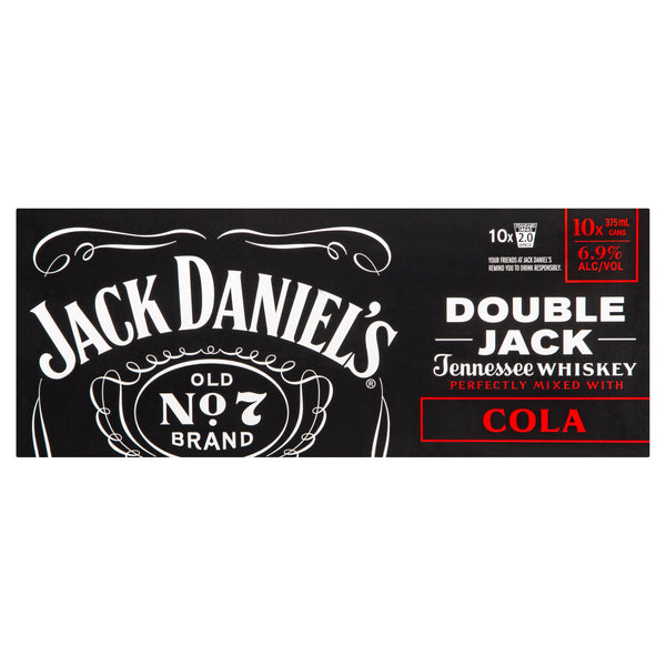 Jack Daniels Double Jack 6.9% 10 Pack Cans 375ml