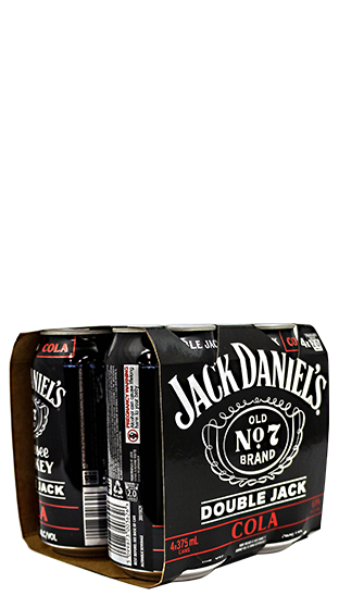Jack Daniels Double Jack 6.9% 4 Pack Cans 375ml