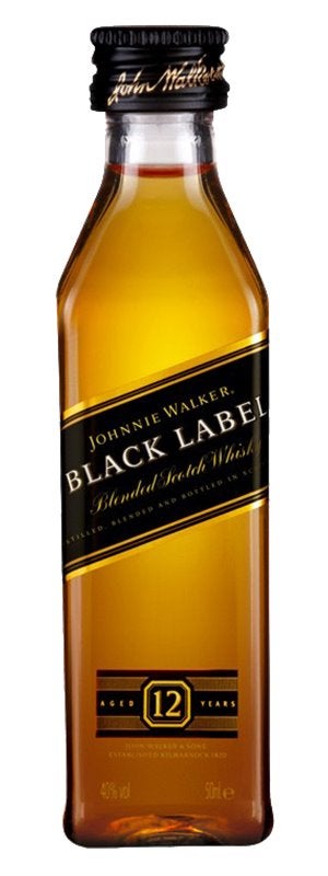 Johnnie Walker Black Label Blended Scotch Whisky Mini 50ml