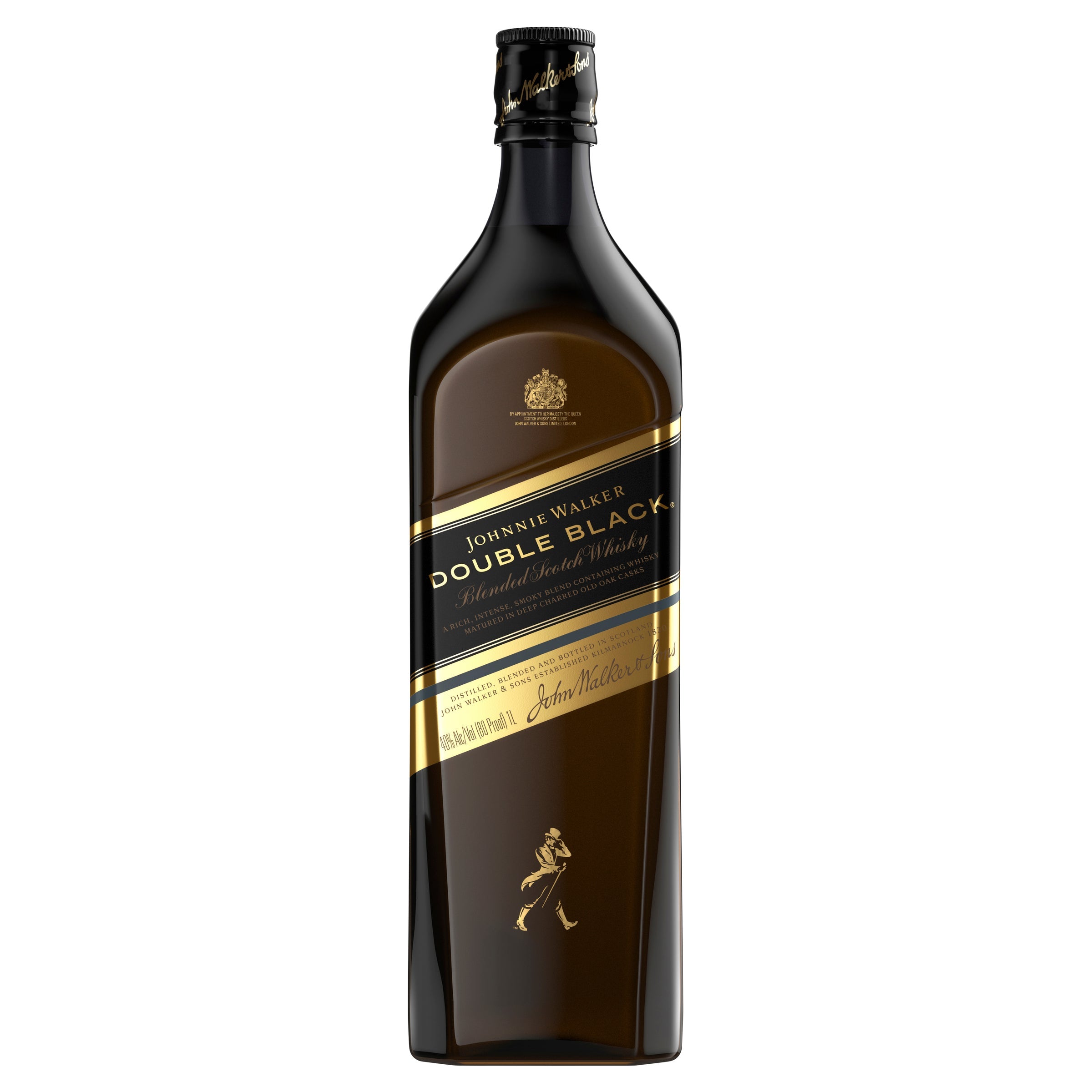 Johnnie Walker Double Black Blended Scotch Whisky 1Lt