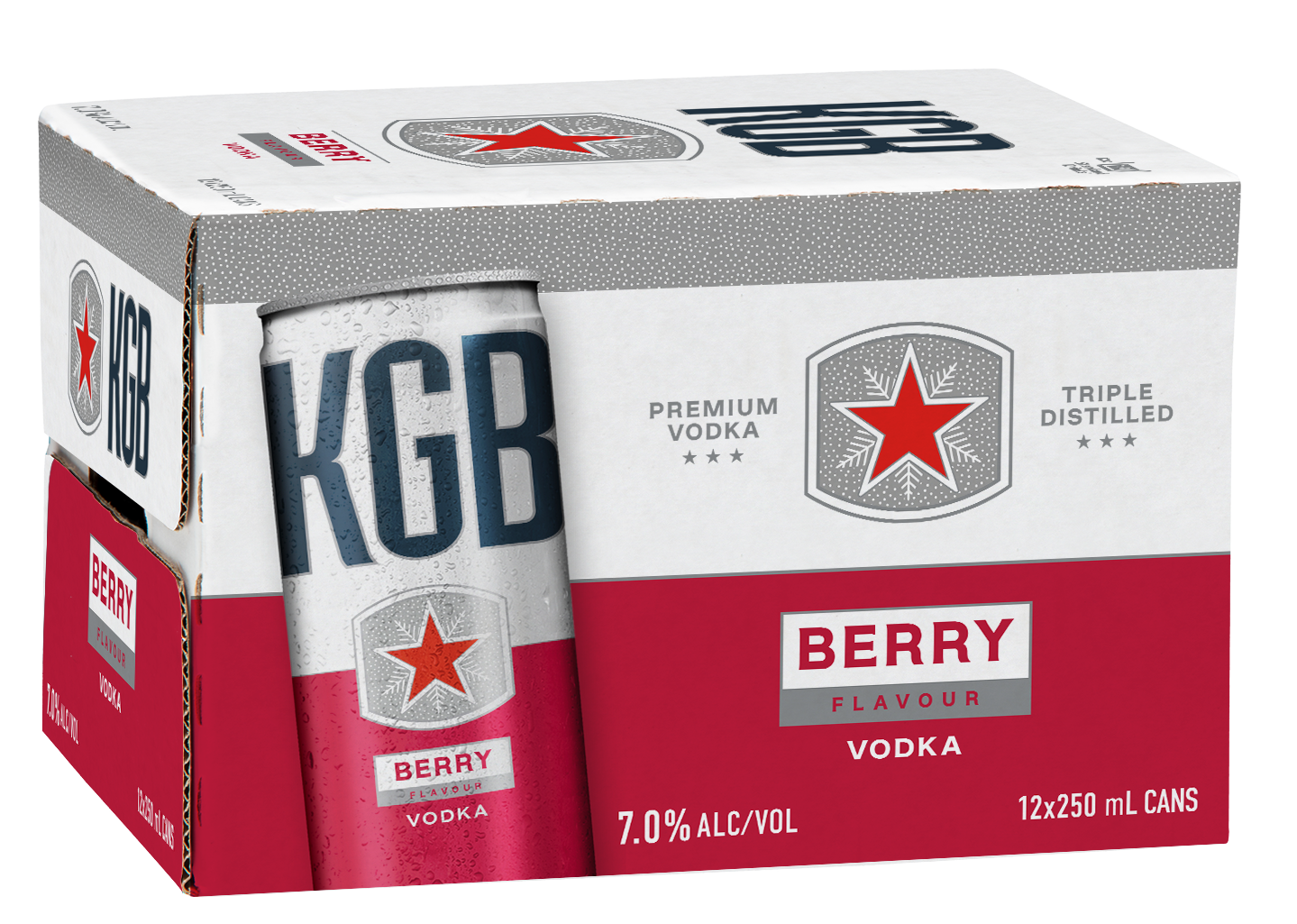 KGB Berry 7% 12 Pack Cans 250ml