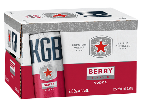 KGB Berry 7% 12 Pack Cans 250ml