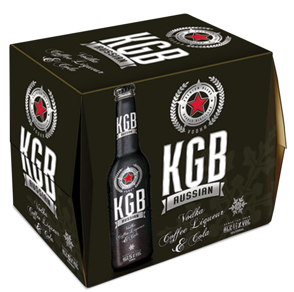 KGB Black Russian 4.6% 12 Pack Bottles 275ml