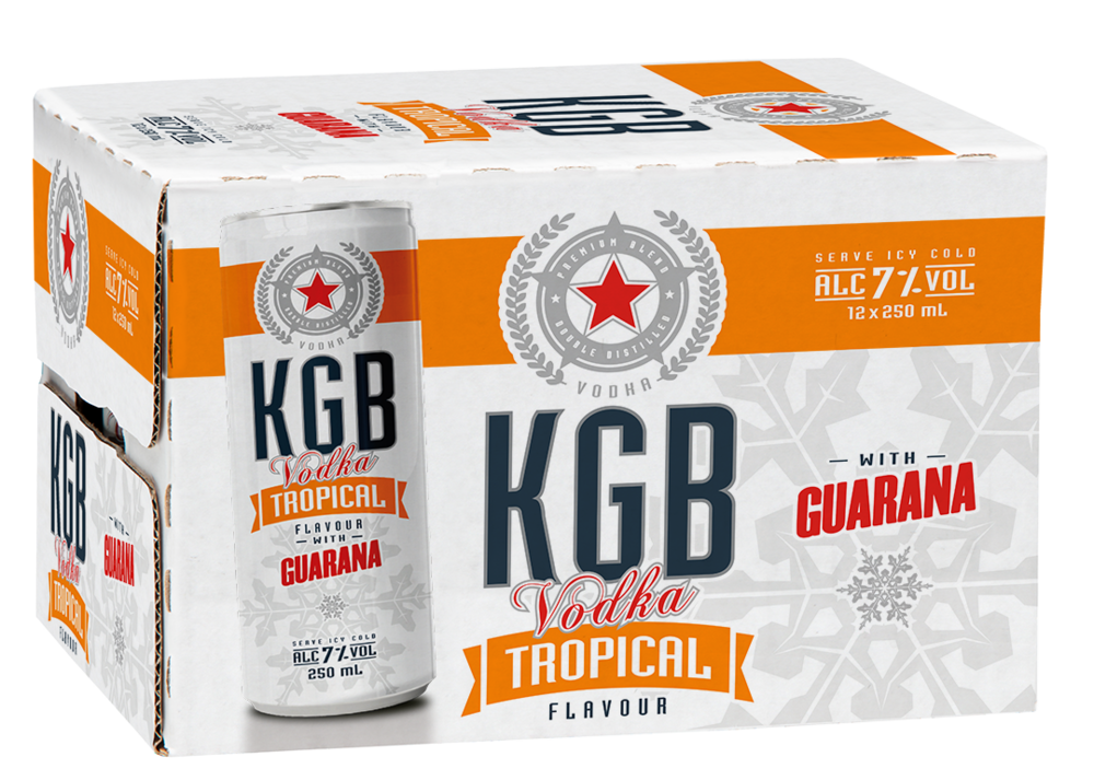 KGB Tropical Guarana 7% 12 Pack Cans 250ml