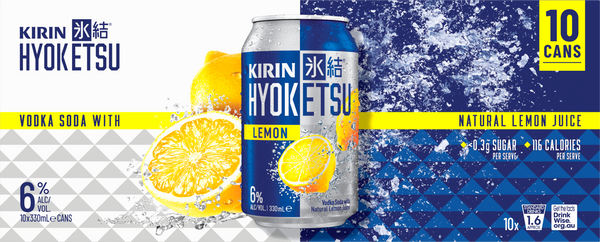 Kirin Hyoketsu Lemon 6% 10 Pack Cans 330ml