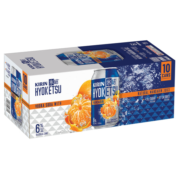 Kirin Hyoketsu Mandarin 6% 10 Pack Cans 330ml