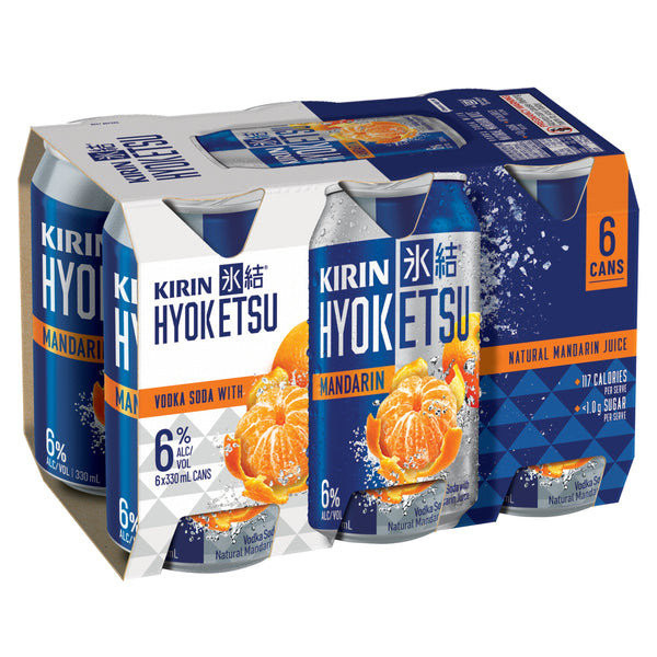 Kirin Hyoketsu Mandarin 6% 6 Pack Cans 330ml