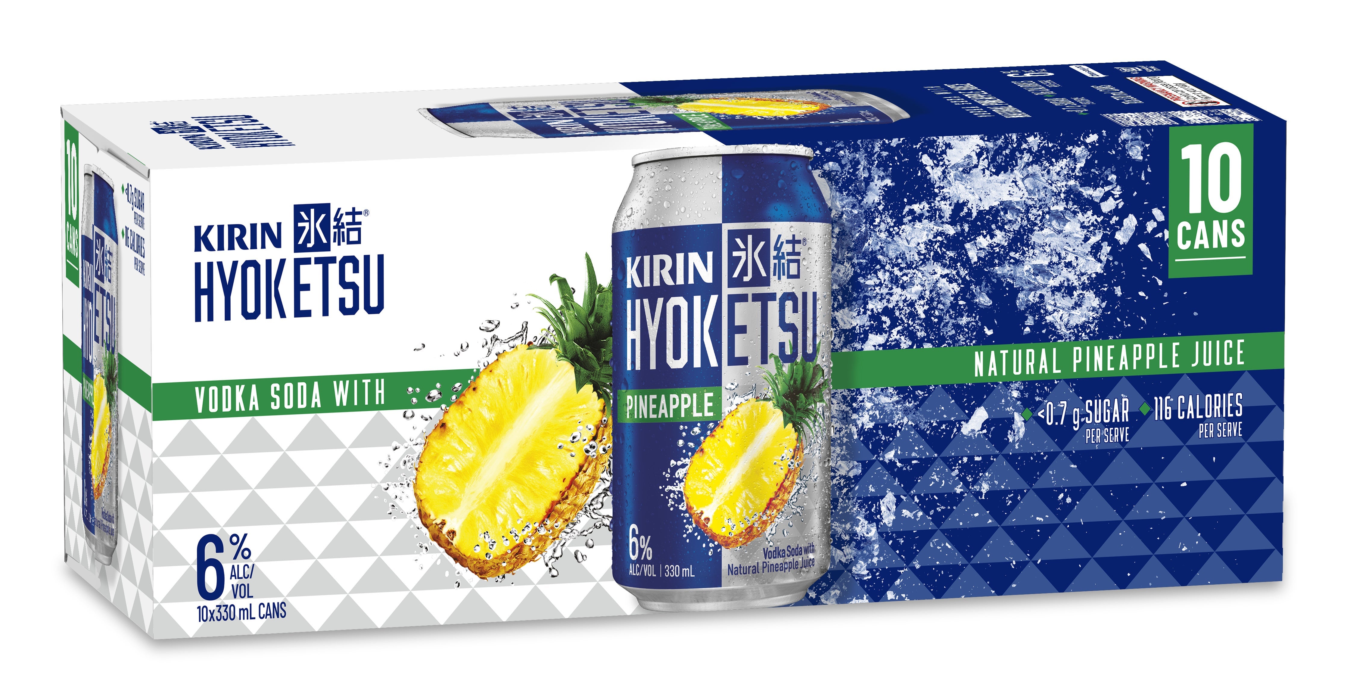 Kirin Hyoketsu Pineapple 6% 10 Pack Cans 330ml