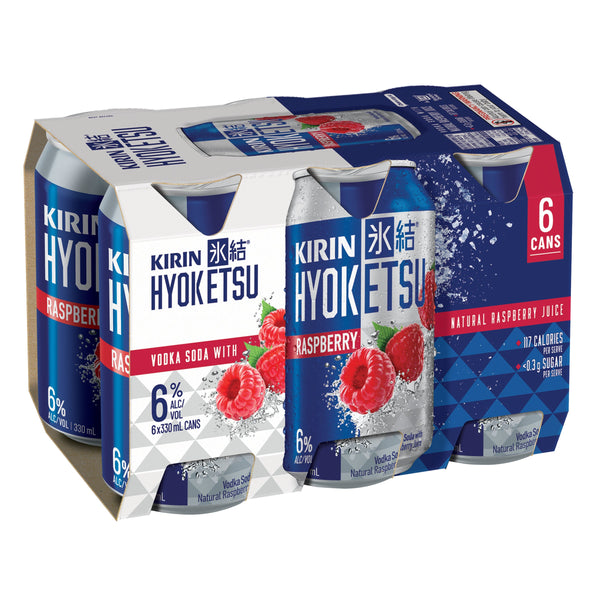 Kirin Hyoketsu Raspberry 6% 6 Pack Cans 330ml