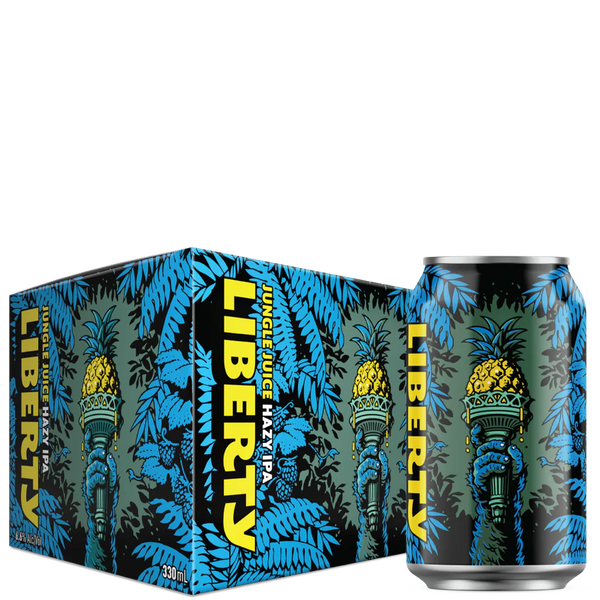 Liberty Brewing Jungle Juice Hazy IPA 6 Pack Cans 330ml
