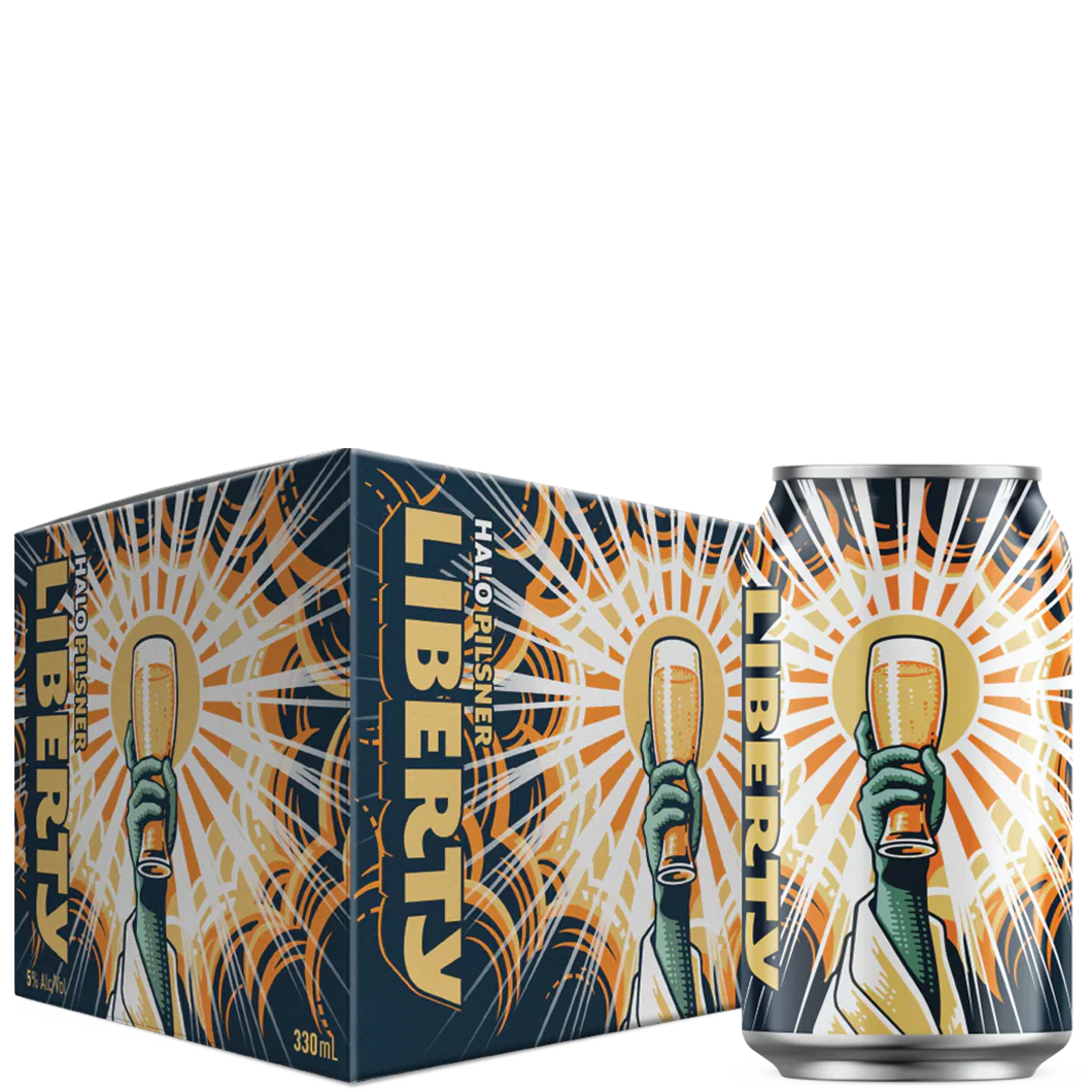 Liberty Halo Pilsner 6 Pack Cans 330ml