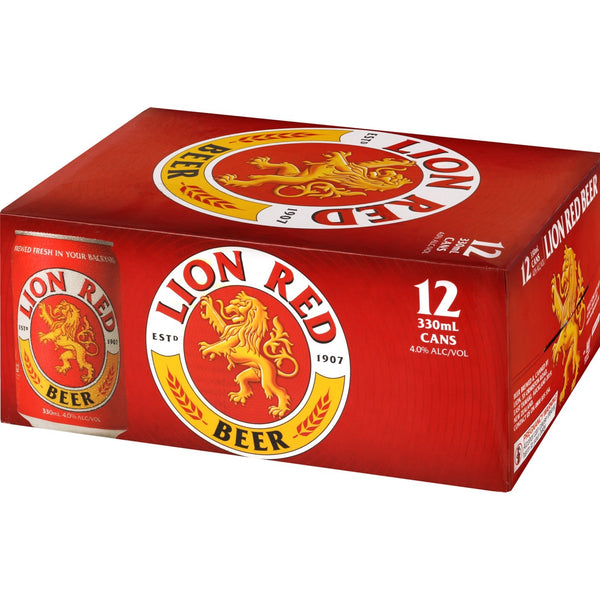 Lion Red 12 Pack Cans 330ml