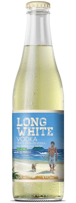 Long White Vodka Feijoa 4.8% 10 Pack Bottles 320ml