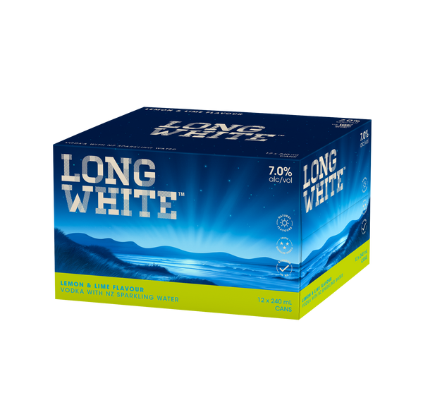 Long White Vodka Lemon & Lime 7% 12 Pack Cans 240ml