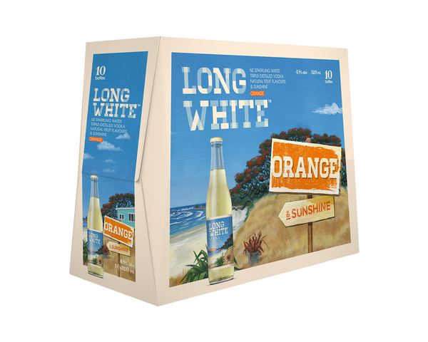 Long White Vodka Orange 4.8% 10 Pack Bottles 320ml