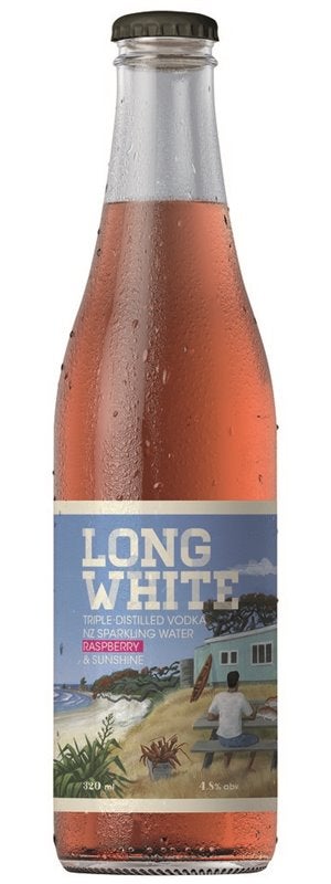 Long White Vodka Raspberry 4.8% 4 Pack Bottles 320ml