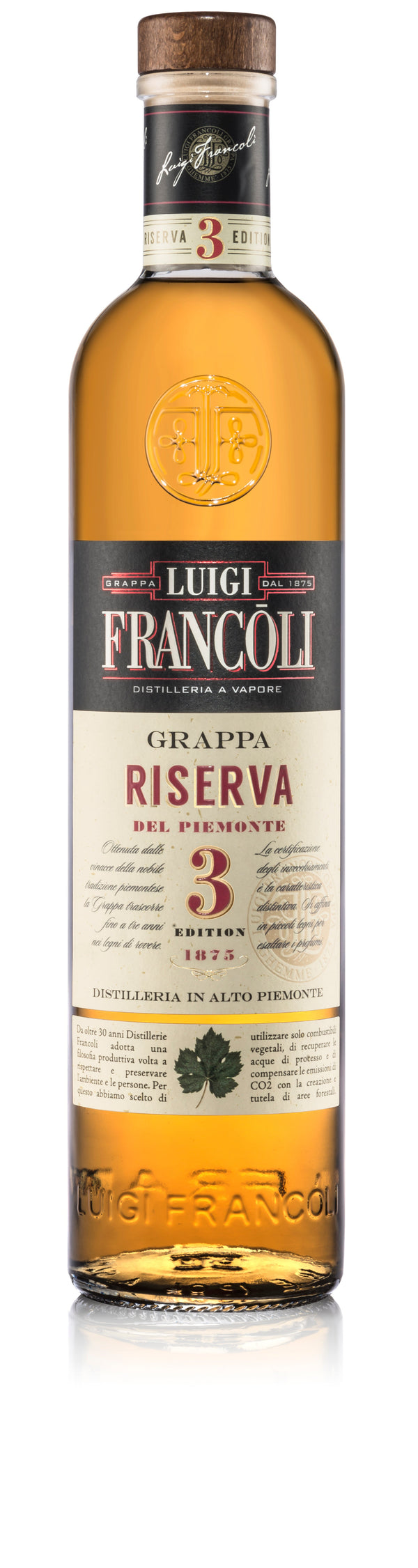 Luigi Francoli 3YO Grappa Gold 700ml