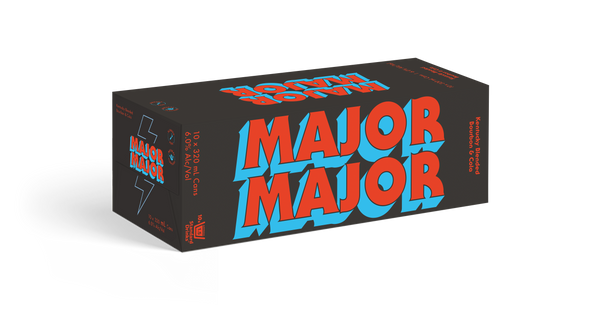 Major Major Bourbon Cola 6% 10 Pack Cans 320ml