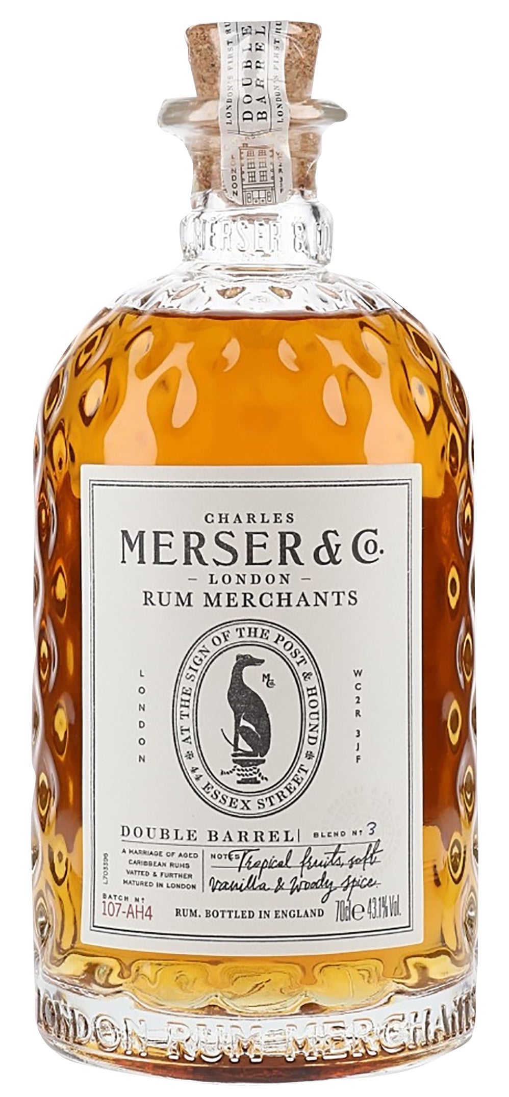 Merser & Co Rum Merchants Double Barrel Rum 700ml