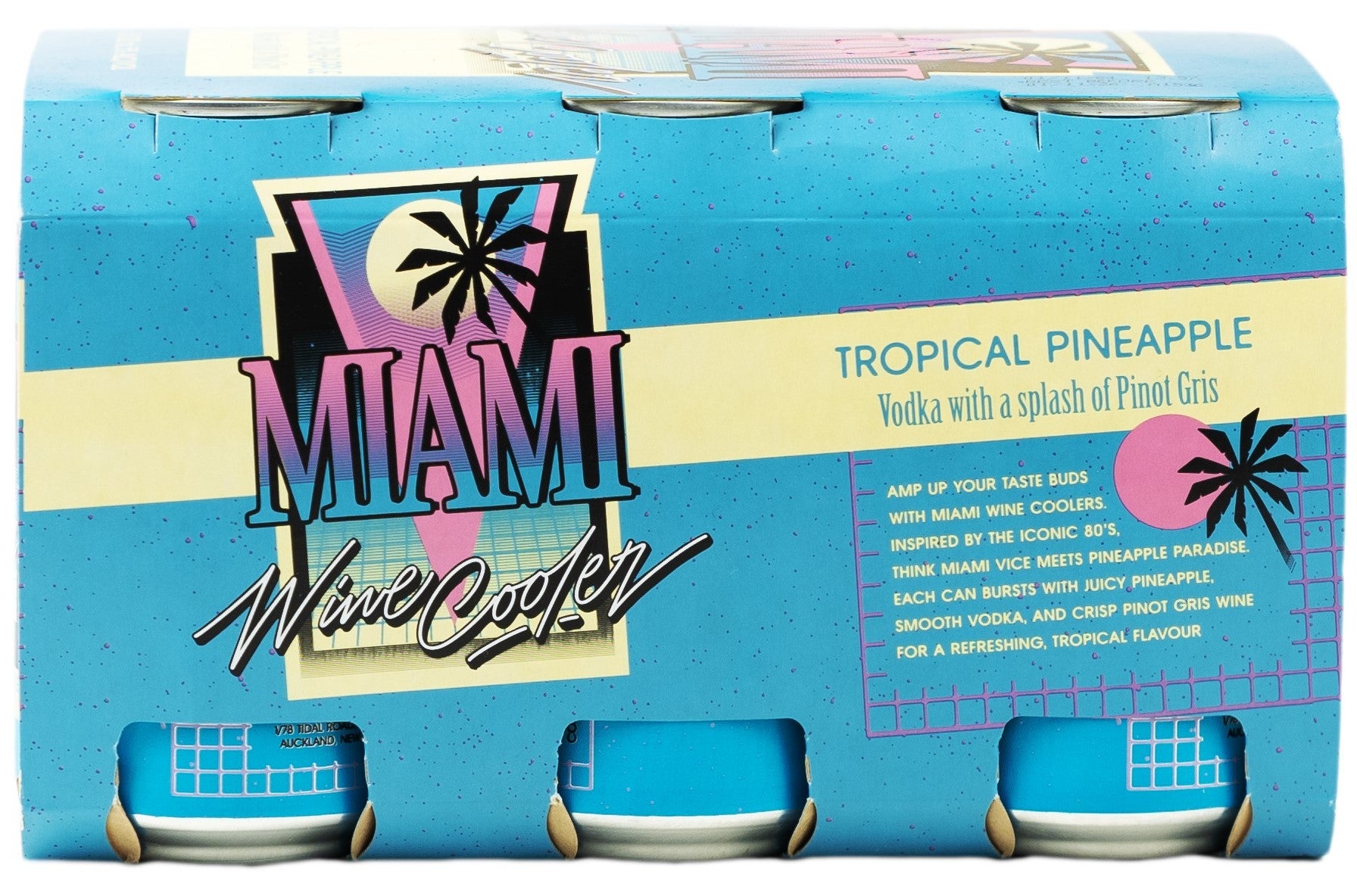Miami Wine Cooler Tropical Pineapple 5% 6 Pack Cans 330ml