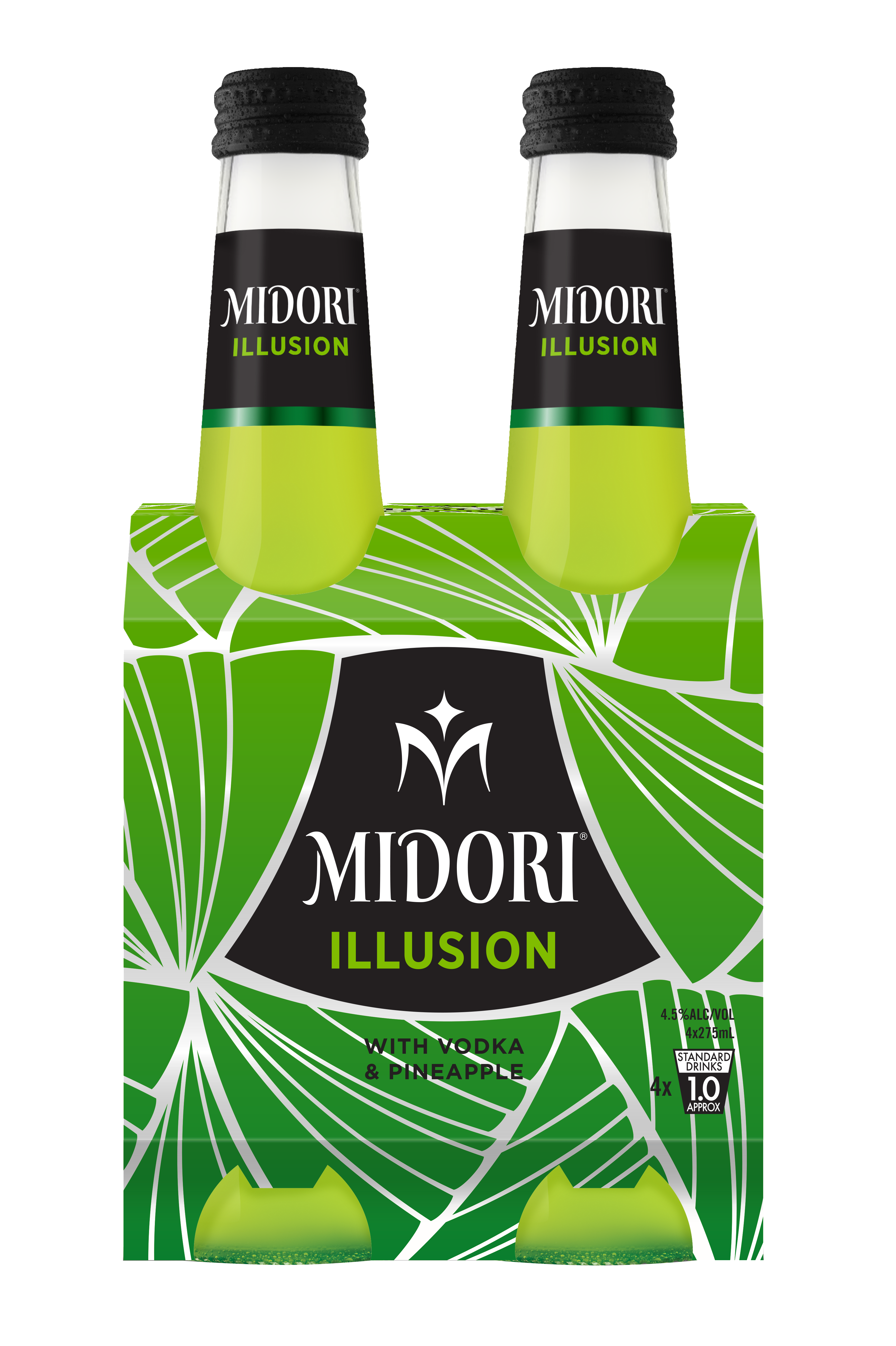 Midori Illusion 4 Pack Bottles 275ml