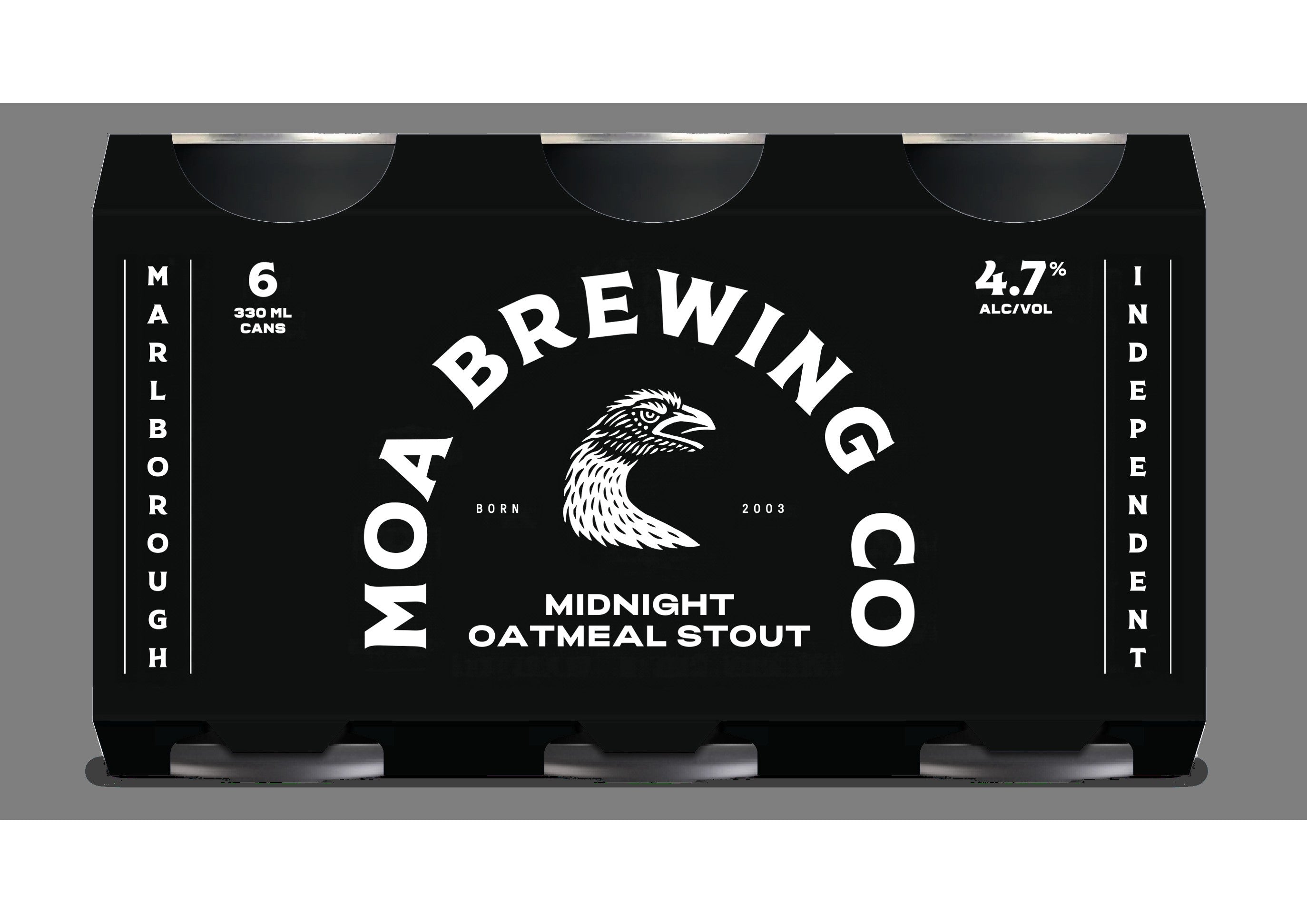 Moa Oatmeal Stout 6 Pack Cans 330ml