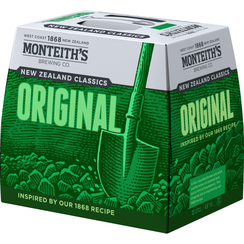 Monteiths Classics Original Ale 12 Pack Bottles 330ml