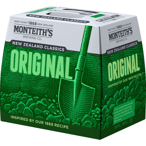 Monteiths Classics Original Ale 12 Pack Bottles 330ml
