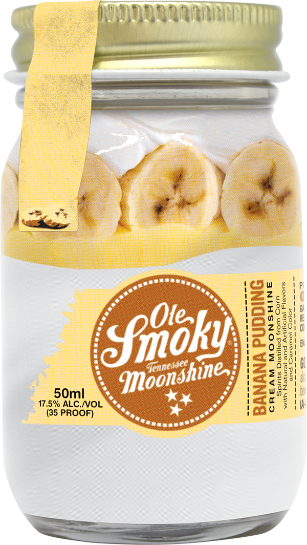 Ole Smoky Banana Pudding Cream Moonshine Mini 50ml