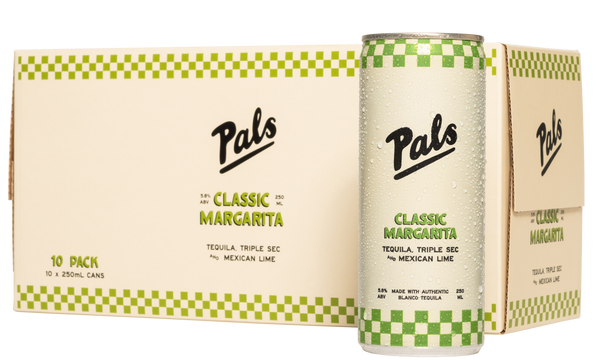 Pals Classic Margarita 5.8% 10 Pack Cans 250ml