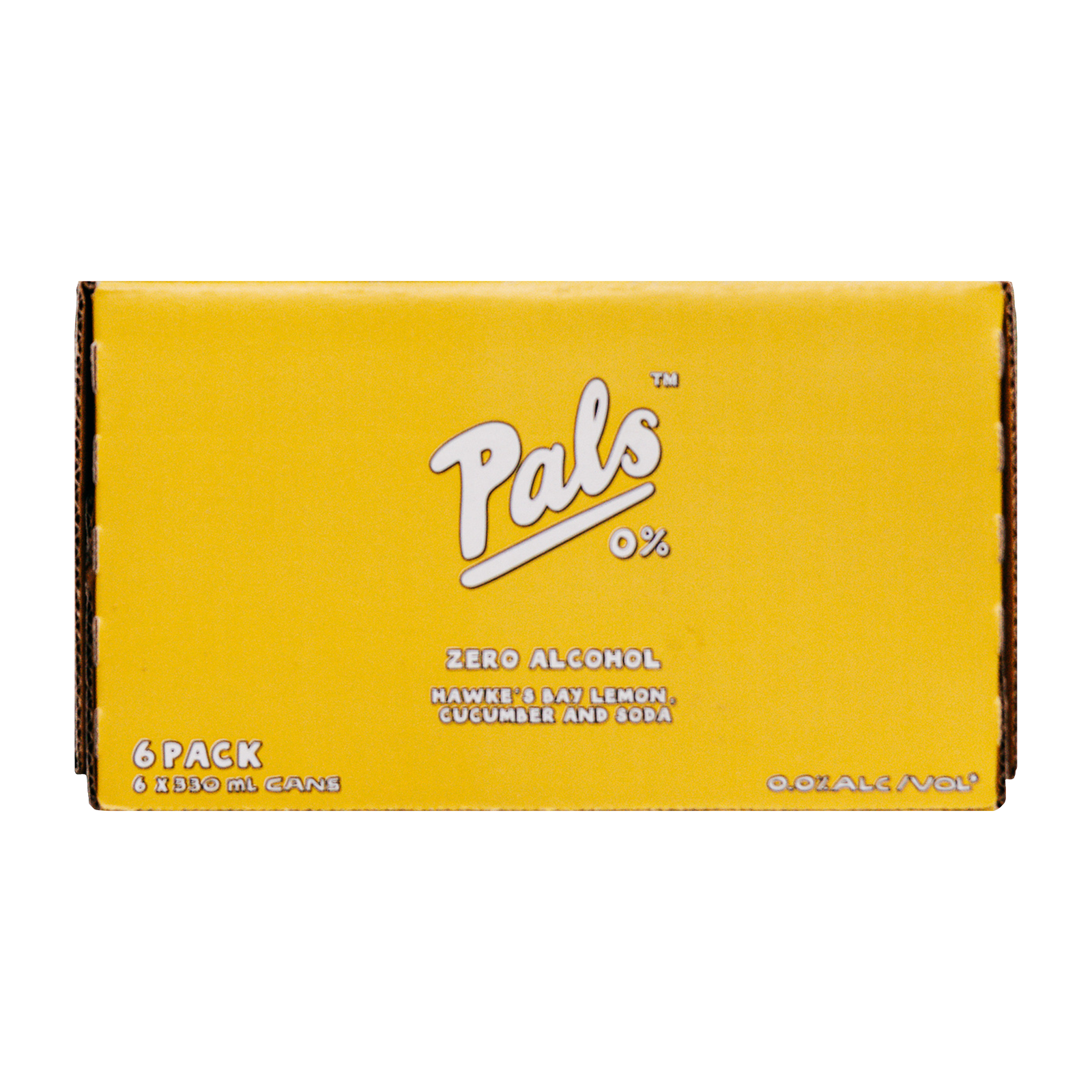 Pals Zero Alcohol Hawkes Bay Lemon Cucumber & Soda 6 Pack Cans 330ml