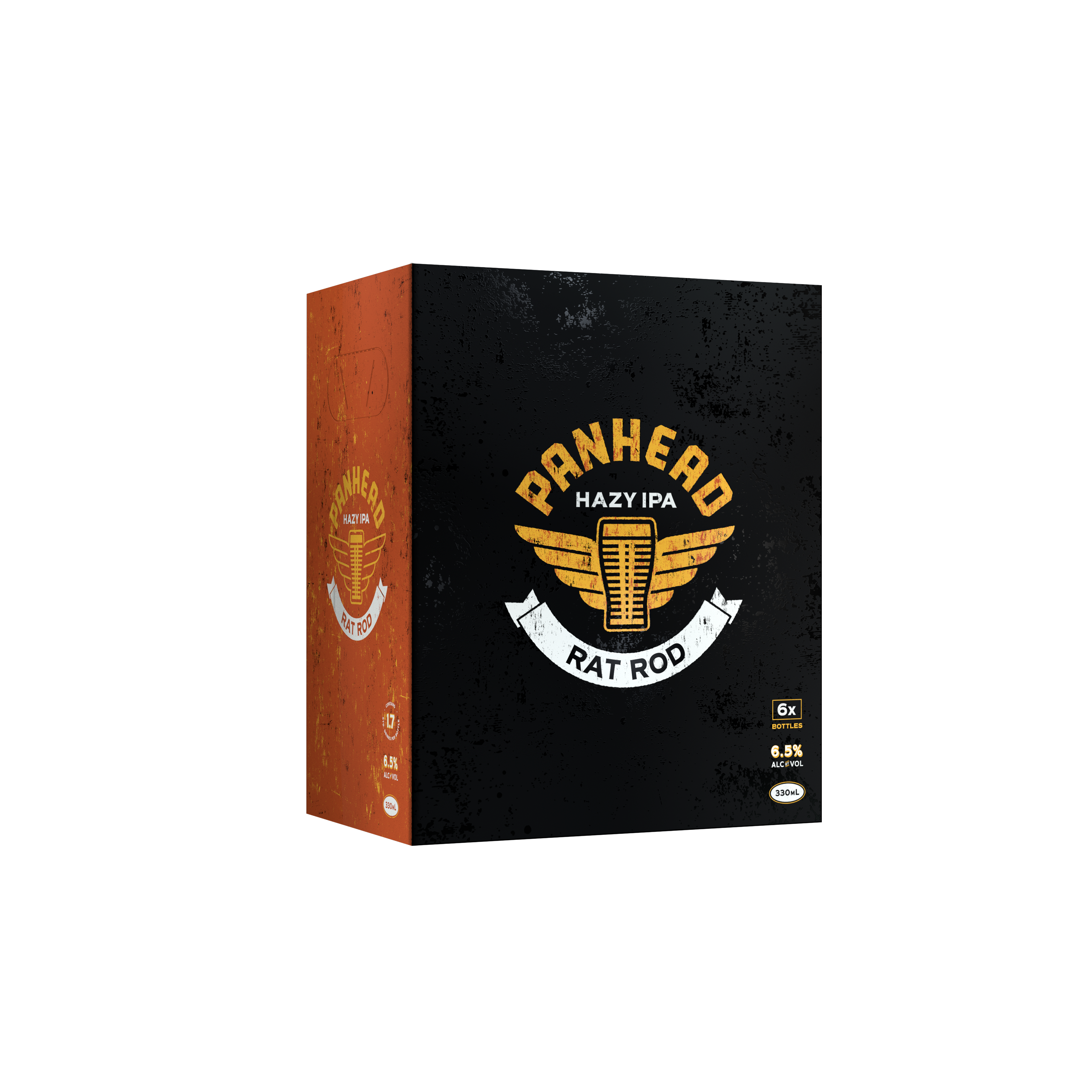 Panhead Rat Rod Hazy IPA 6 Pack Bottles 330ml