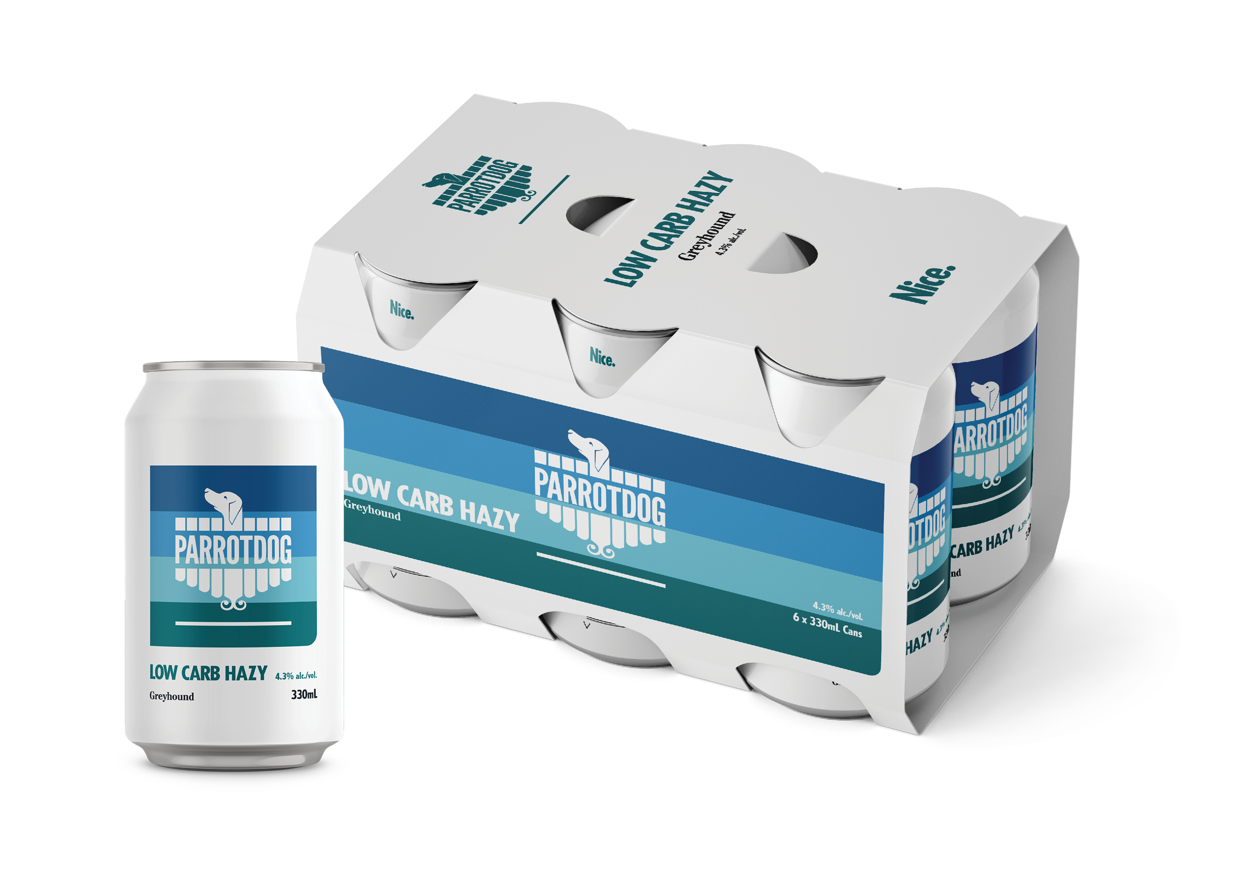 Parrotdog Greyhound Low Carb Hazy 6 Pack Cans 330ml
