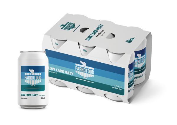 Parrotdog Greyhound Low Carb Hazy 6 Pack Cans 330ml