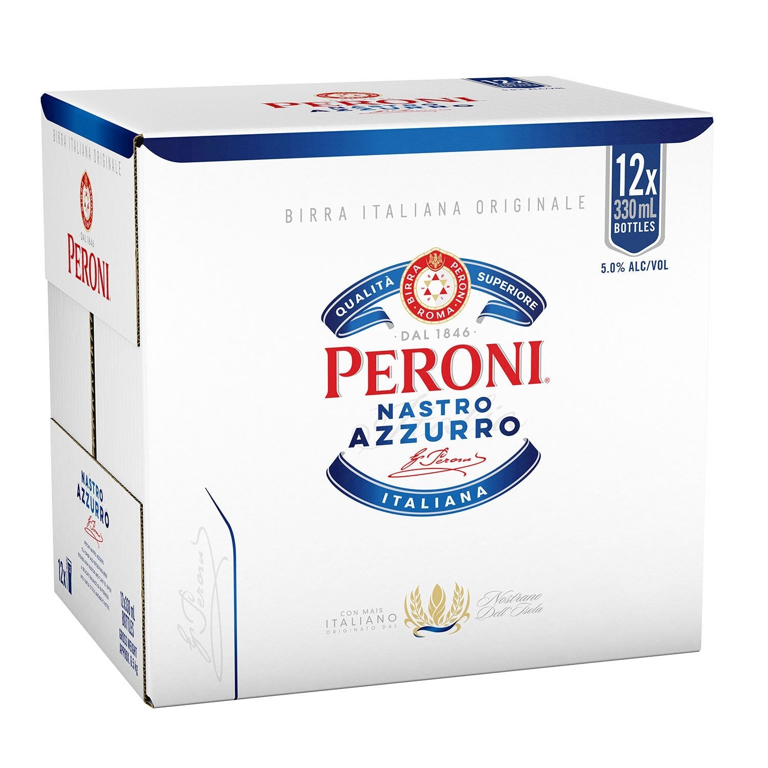 Peroni Nastro Azzurro 12 Pack Bottles 330ml