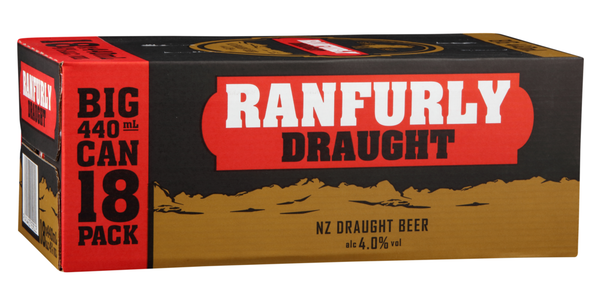 Ranfurly Draught 18 Pack Cans 440ml