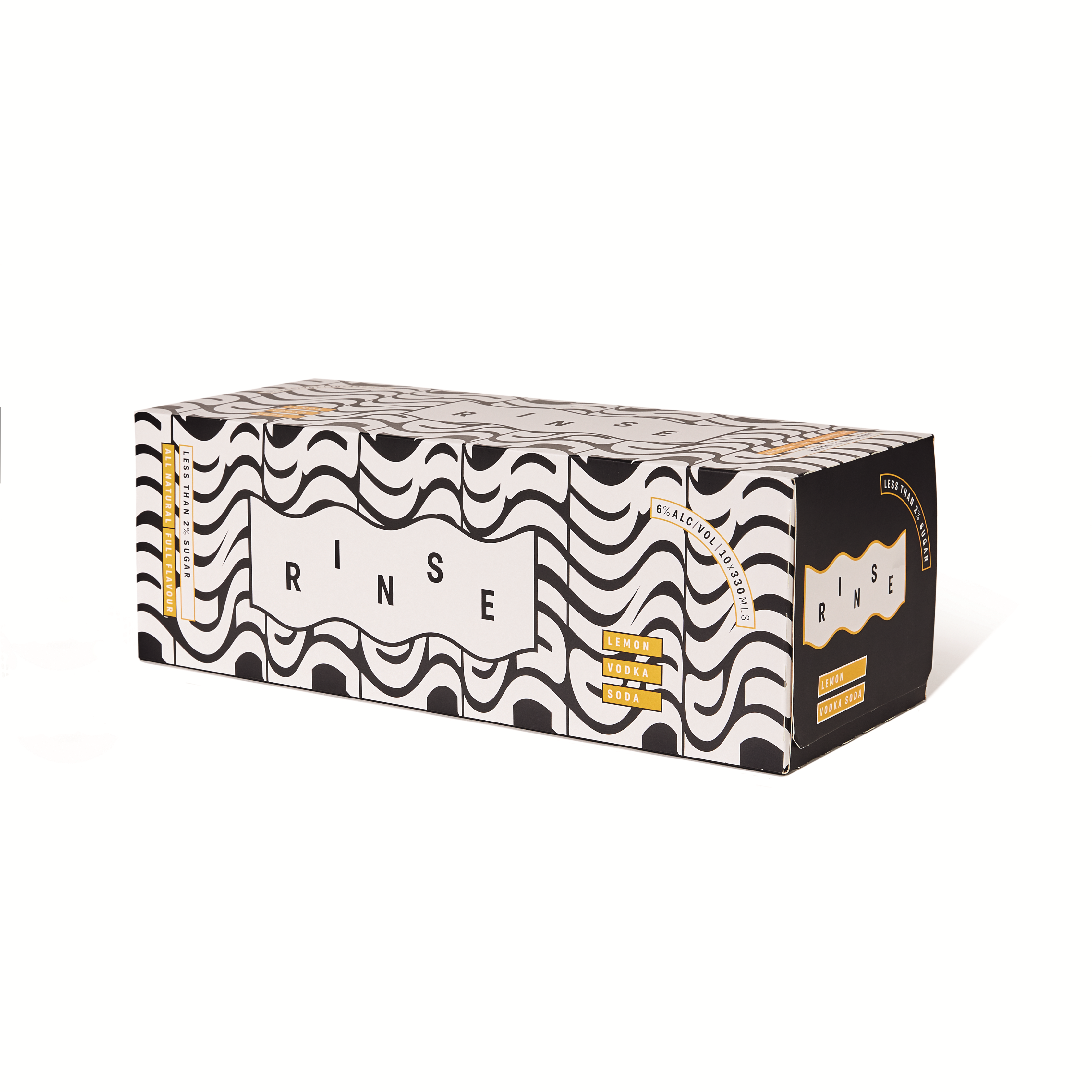 Rinse Lemon Vodka 6% 10 Pack Cans 330ml