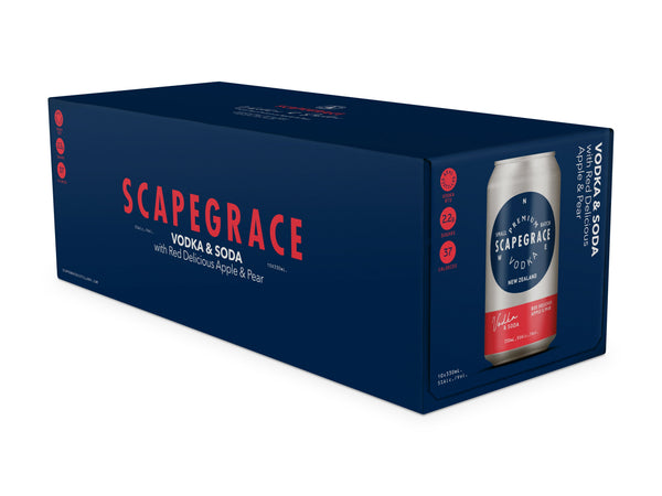 Scapegrace Vodka Apple & Pear 5% 10 Pack Cans 330ml
