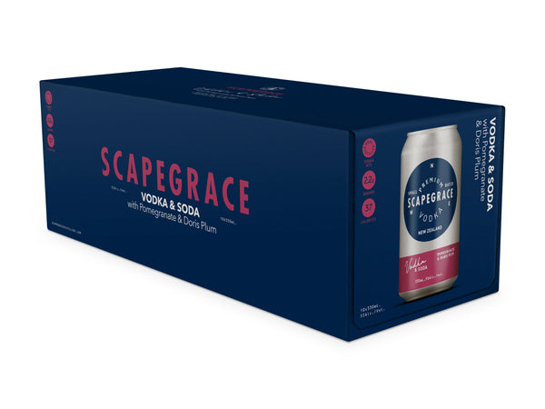 Scapegrace Vodka Pomegranate & Plum 5% 10 Pack Cans 330ml