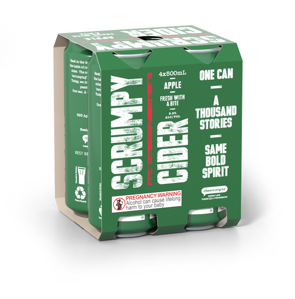 Scrumpy Apple Cider 4 Pack Cans 500ml