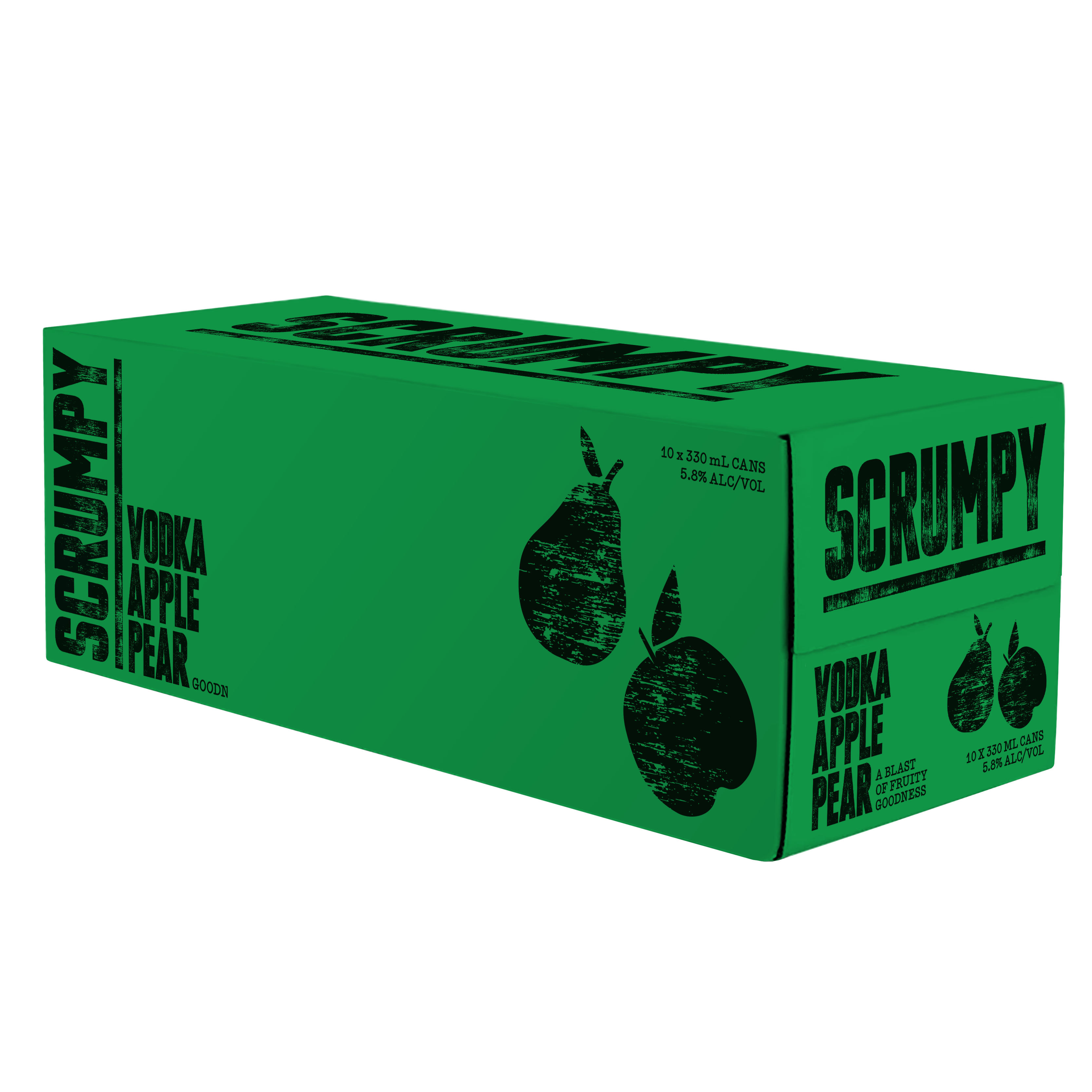 Scrumpy Apple & Pear Vodka 5.8% 10 Pack Cans 330ml