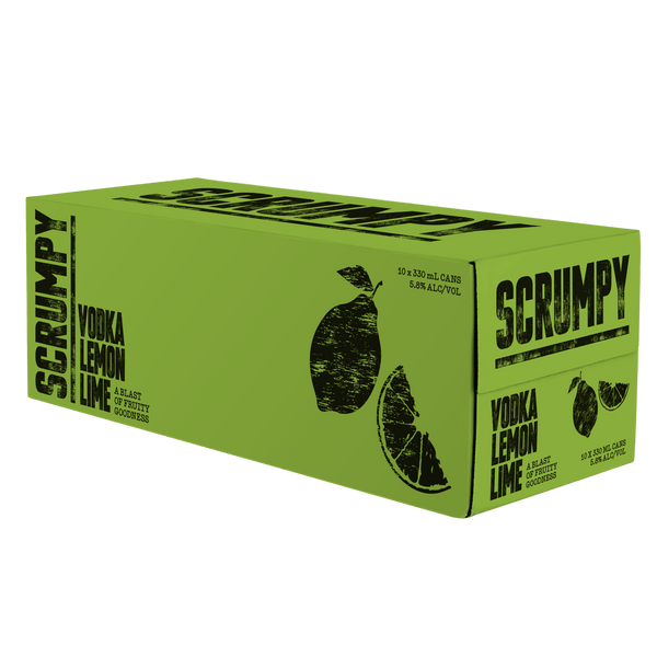 Scrumpy Lemon Lime Vodka 5.8% 10 Pack Cans 330ml